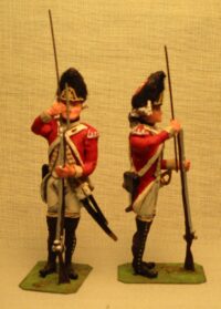 American Revolution British Grenadier, standing, loading