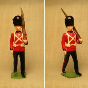 Royal Welch Fusilier, marching at slope